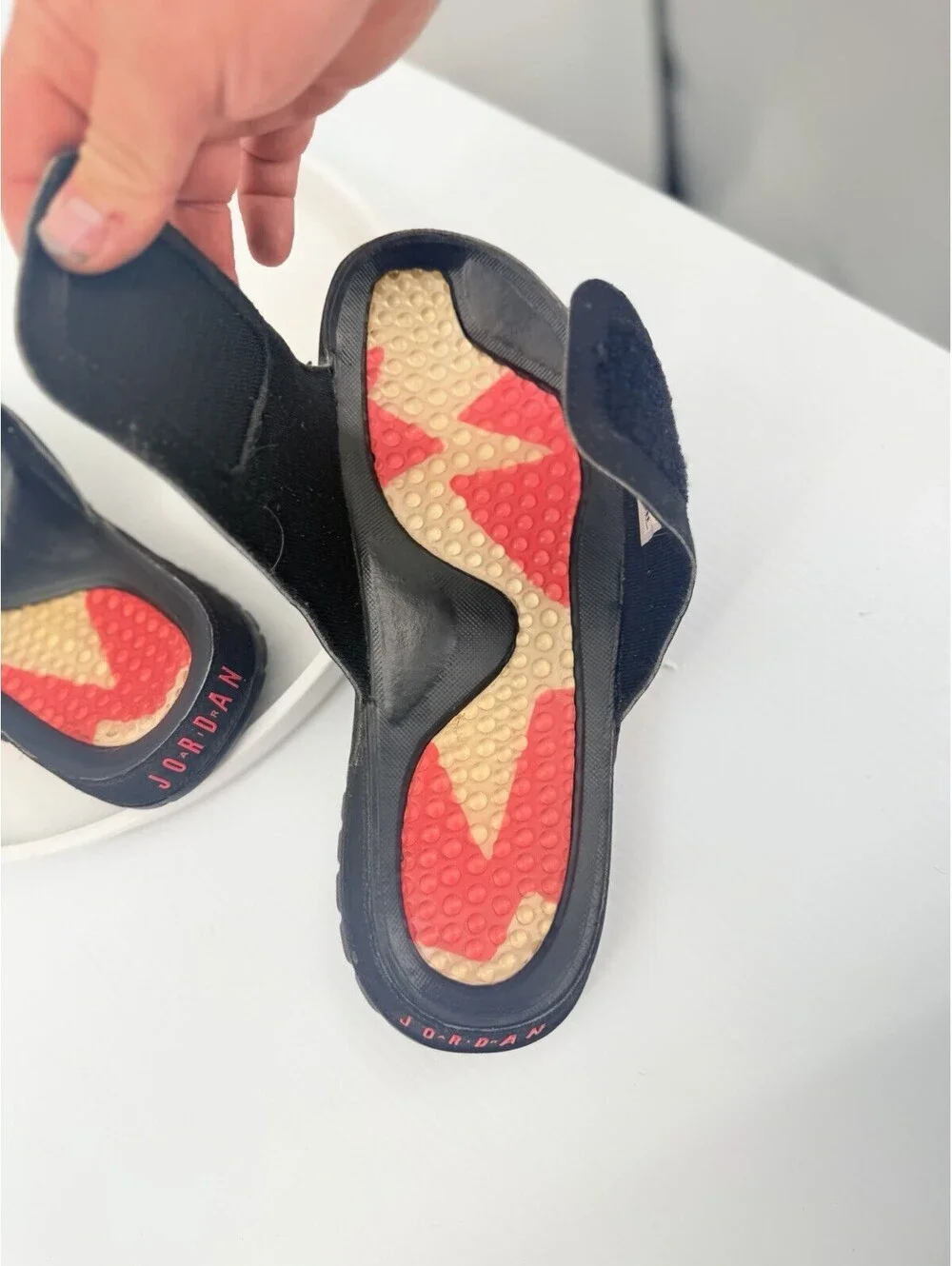 Nike Air Jordan Hydro 6 Retro Slides Black Infrared 630752-023 Men’s 10 2014